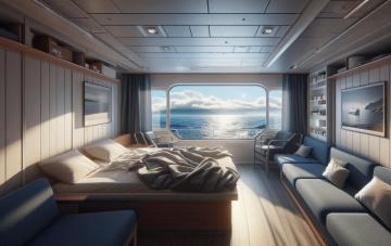 Cabina de ferry con vista al mar: ¿vale la pena pagar más